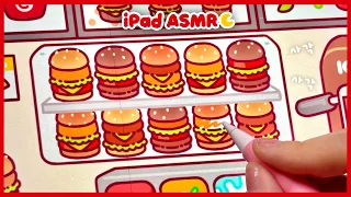 (eng) ASMR Mini Hamburger Shop Drawing 🍔 Tok Tok iPad ✨ McDonald 🍟 Hamburger Recommendation