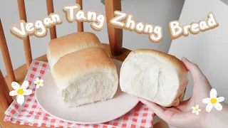 Soft vegan tang zhong bread 🍞 all purpose flour and no egg, butter, or milk bread (hand kneaded)