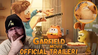 THE GARFIELD MOVIE - Official Trailer REACTION! Well.....