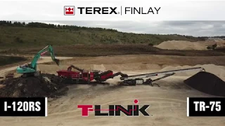 Terex Finlay I-120RS impact crusher & TR 75 radial conveyor