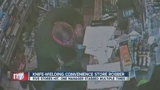 Robber with knife stabs gas station manager during robbery