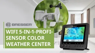 BRESSER WIFI color weather center with 5in1 profi sensor