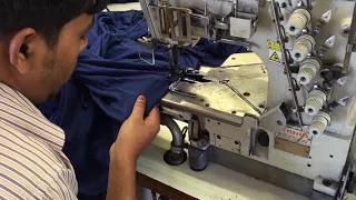 Bottom Hem by Flat lock machine