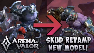 HERO REVAMP: SKUD (NEW MODEL + NEW EFFECTS) GAMEPLAY| Arena of Valor | AOV | RoV | LiênQuânMobile