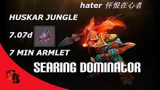 Dota 2 hater How to Jungle HUSKAR 7 MIN ARMLET