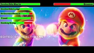 The Super Mario Bros. Movie (2023) Final Battle with healthbars 4/4