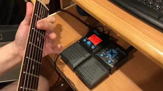 Test some John Petrucci Lick with Zoom G1on
