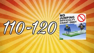Как пройти 110-120 уровни в No Jumping Difficulty Chart Obby