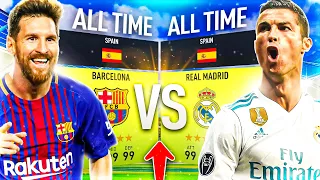 Barcelona All Time vs Real Madrid All Time in FIFA 22 !