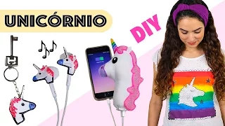 🦄 DIYs UNICÓRNIO: CARREGADOR, FONE DE OUVIDO, CAMISA, etc | Paula Stephânia