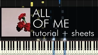 How to Play "All of Me" by John Legend - Piano Cover and Tutorial