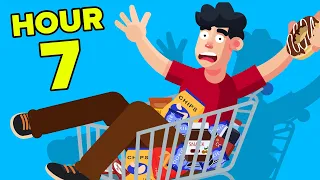 Spending 24 Hours In Grocery Store || FUNNY CHALLENGE & EXPERIMENT