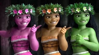 Learn Colors with MOANA Best Momment Funny Scene
