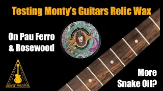 Darken Your fretboard With Monty's Guitars Relic Wax | Rosewood And Pau Ferro Test