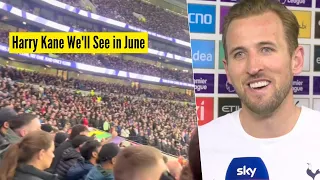 Harry Kane Reacts to Man Utd Fans Chanting His Name During the 2-2 Draw at Tottenham Stadium