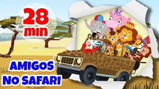 Amigos no Safari da Giramille - 28 min | Desenho Animado Musical