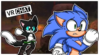 Movie Sonic Meets Kitty Softpaws In VR CHAT!!