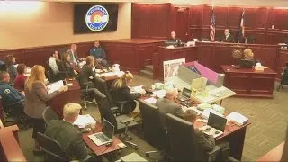 Police Sargent Michael Hawkins testifies about helping victims after theater shooting
