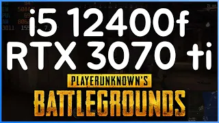 i5 12400f + RTX3070ti 배틀그라운드 PUBG