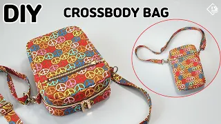 DIY DOUBLE ZIPPER CROSSBODY BAG / Mini shoulder bag / sewing tutorial [Tendersmile Handmade]