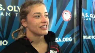 Helen Maroulis after Olympic Trials semis win at 53 kg