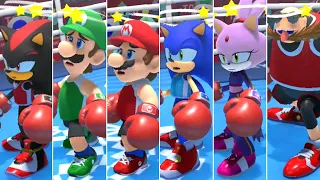 Mario & Sonic at the Olympic Games Tokyo 2020 - All Character Dizzy Animations (Boxing)