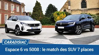 Comparatif - Renault Espace 6 VS Peugeot 5008 : qui sera le meilleur SUV 7 places ?