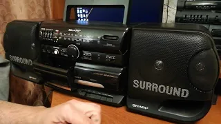 Убийца SONY??? Японский Кассетник из 90-х! Аудиомагнитола Sharp WF-971 Surround, X-bass.