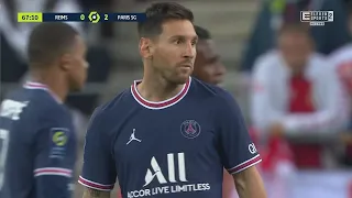 Lionel Messi Debut vs Reims (29/08/2021) | 1080p