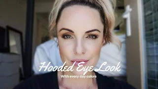 Hooded Eye Tutorial || Everyday look for Downturned Eyes - Elle Leary Artistry