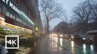 [4K] Walking in Neukölln (Berlin) during rain