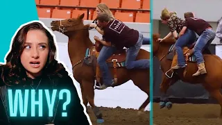 EQUESTRIAN REACTS TO THE DUMBEST HORSE FAILS