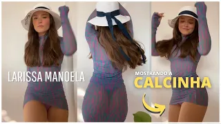 Larissa Manoela Dançando Funk com Vestido Curto Ousado 😈 (Mostrando a CALCINHA!!!) 🔥