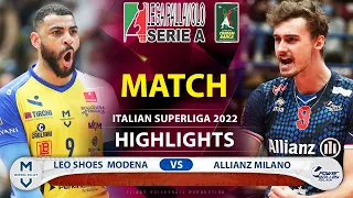 Leo Shoes PerkinElmer Modena vs Allianz Milano - Highlights - Italian Superliga 2022