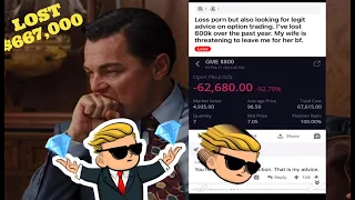 LOST $667K AND HIS WIFE IS LEAVING HIM | Wallstreetbets | Robinhood Options Trading