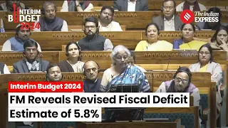 Budget 2024: Nirmala Sitharaman Reveals Revised Fiscal Deficit Estimate of 5.8% in Interim Budget