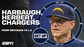 'Who’s got it better than us?' 😏 What Jim Harbaugh can do for Justin Herbert & the Chargers | Get Up