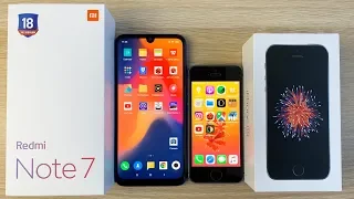 REDMI NOTE 7 VS IPHONE SE - ЧТО ЛУЧШЕ? СРАВНЕНИЕ!