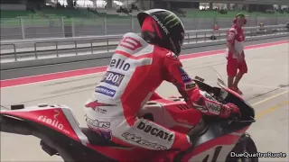 Jorge Lorenzo and Andrea Dovizioso Ducati Desmosedici Gp 17 Sepang Test