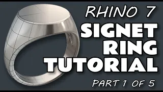 Rhino | Signet Ring Tutorial | Part 1 of 5