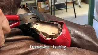Francesina Part 4 of 4 - Preparing for the sole and heel, pre-lasting, lasting & finishing