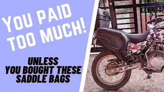 Komine Saddle Bags Unboxing,  Installation and detailed review, Fits ALL motorcycles, Philippines