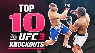 EA SPORTS UFC 3 - TOP 10 UFC 3 KNOCKOUTS - Community KO Video ep. 1