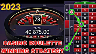 CASINO ROULETTE WINNING STRATEGY| TODAY BIG WIN CASINO ROULETTE GAME| WINNING TRICKS CASINO ROULETTE