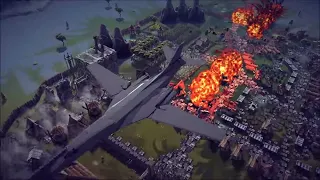 Satisfying Random Destruction #4 Feat. Carpet Bombing  | Besiege