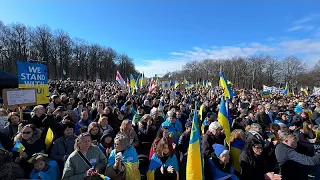 Акция солидарности с Украиной в Берлине