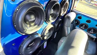THESE SUBWOOFERS CRACKED HER WINDSHIELD