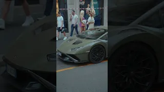 Lamborghini Huracan STO in the Streets of Milan