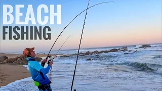 Catching Strange SHARKS off the Beach in South Africa 🇿🇦 (Rock and Surf Fishing the Eastern Cape)