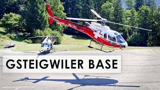 Takeoffs and Landings at Swiss Helicopter AG Gsteigwiler-Interlaken Heliport (Full length in 4K)